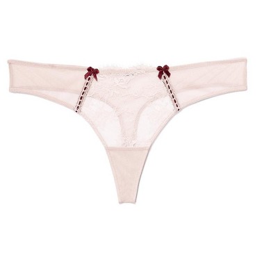 Adore Me Women's Yara Thong Panty Xl / Peach Whip Beige. : Target