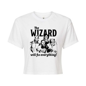 Women's - Wizard of Oz - The Wizard Will Fix Everything Cropped Graphic T-Shirt - 1 of 4
