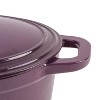 BergHOFF Neo 5Qt. Cast Iron Oval Covered Dutch Oven, Purple - 4 of 4
