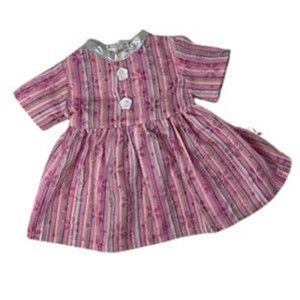 Doll Clothes Superstore Pink Stripe Glitter Dress Fits 18 Inch Girl Dolls LIke American Girl Our Generation My Life Dolls - 1 of 4