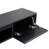GlasFlength TV Stands and Consoles Floating TV Stand Wall Mounted Modern TV Stand Floating TV Cabinet For Living Room, Black, 76.5"*16.9"*4.5" - 3 of 4