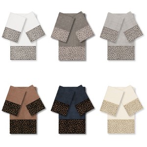 Linum Home Textiles 100% Turkish Cotton SPOTS Embellished Towel Set - 1 of 4