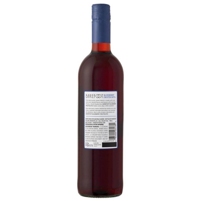 Barefoot Cellars Fruitscato Blueberry Moscato Sweet Wine - 750ml Bottle, 2 of 5