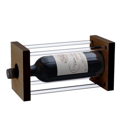 Waterdale Collection - Wood Dowel Wine Stand Dark Wood