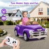 12V Kids Ride On Car, Licensed Chevrolet 3100 Pickup Battery Powered Electric Vehicle - 4 of 4