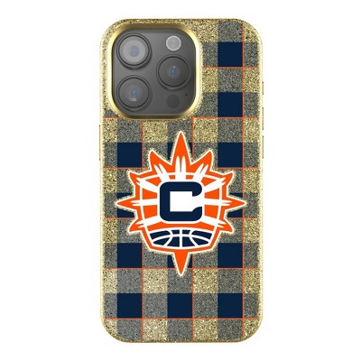 Keyscaper WNBA Plaid Bling Cell Phone Case for iPhone 15 Plus