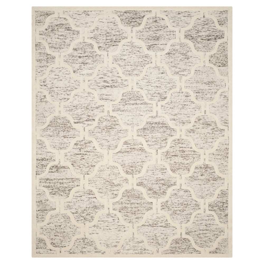 Light Brown/Ivory Geometric Tufted Area Rug - (8'x10') - Safavieh