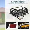 Aghana Digitals Heavy-Duty Steel Bike Trailer with 16" Pneumatic Tires, Universal Hitch, Foldable - 3 of 4