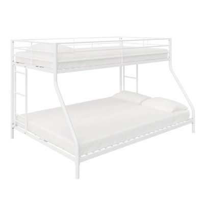 Twin Over Full Lily Small Space Kids' Bunk Bed White Metal - Room & Joy