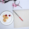 Unique Bargains Tapered Dishware Chopsticks Silver Tone 10 Pcs - 2 of 4
