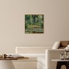 Monet - The Japanese Footbridge and the Water Lily Pool Giverny Canvas Impressionism Wall Art by Art Remedy Framed - 2 of 4