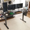 Sapphtopaz Electric Standing Desk with Memory Keys Adjustable Height Computer Desk with Steel Frame Office Desk for Home Office, Bedroom - 2 of 4