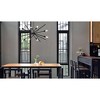 Urban Ambiance Luxury Mid-Century Modern Indoor Chandelier,  19-5/8''H x 42-3/8"W x 42-3/8''D,  Matte Black Finish, UHP4420 - 2 of 4