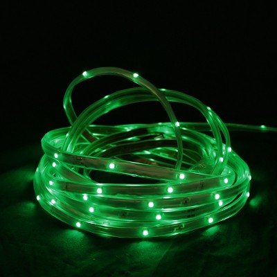 Northlight 18' Green LED Outdoor Christmas Linear Tape Lighting - White Finish