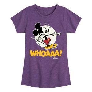Girls' - Disney - Mickey Mouse Fitted Short Sleeve Graphic T-Shirt - 1 of 4