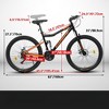 DSVIMOY Bicycles, 26 inch Mountain Bike for Men and Women, 21-Speed Mountain Bike, Black, 63"*24.3"*35" - 2 of 4