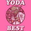 Girl's Star Wars Valentine's Day Yoda Best Distressed Crop T-Shirt - 2 of 3