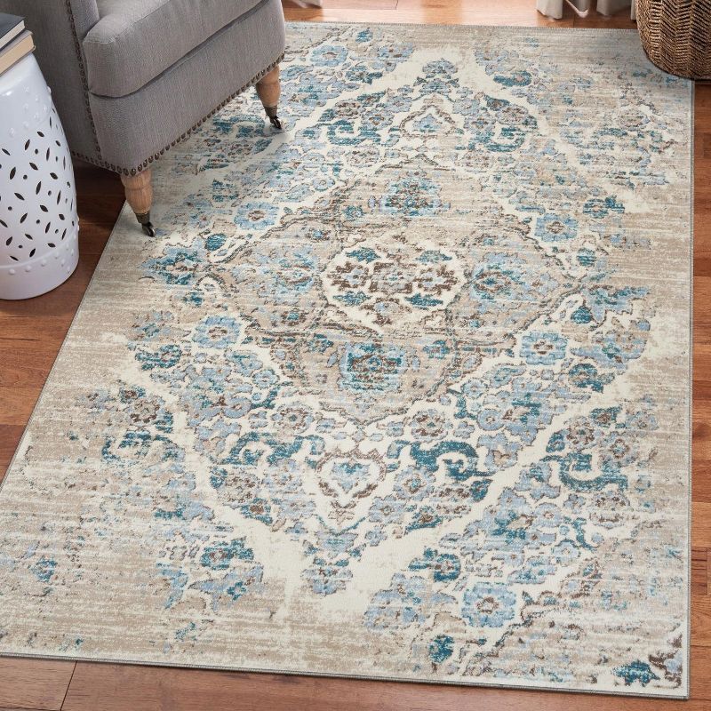 Luxe Weavers Victoria Collection Floral Area Rug, 3 of 12