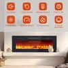 Wall Mounted Electric Fireplace - 50'' Recessed Heater with Remote/Touch Control, 4'' Ultra-Thin, 12 Flame Colors for Bedroom/Living Room - 4 of 4