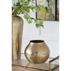 NicBex Aluminum/Ceramic Chisel Flower Vase, Muilt Sizes Short Round Metallic Decorative Vase for Tabletop, Living Room - 2 of 4