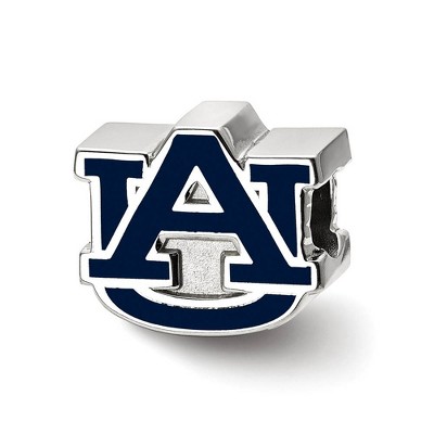 Black Bow Jewelry Sterling Silver Auburn Tigers NCAA Bead Charm