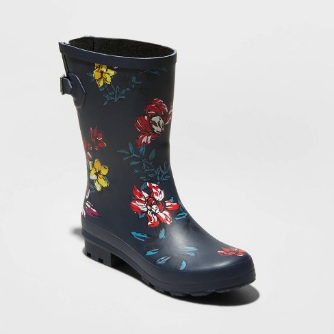 Women S Vicki Rain Boots A New Day Navy 10 Target