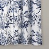 2pk 52"x63" Light Filtering Botanical Garden Curtain Panels Navy Blue - Lush Décor - 4 of 4