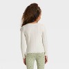 Toddler Girls' Long Sleeve Pointelle Shirt - Cat & Jack™ - 2 of 3