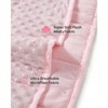 Queen Weighted Blanket, 15lbs, Pink Minky Dots, Soft Cooling, 60x80in, Machine Washable - 3 of 4