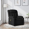 vidaXL Massage Recliner Chair Black Polyester, Metal, Plywood, Foam - 2 of 4