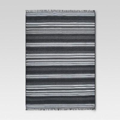 9' X 12' Global Stripe Outdoor Rug Blue - Threshold™ : Target