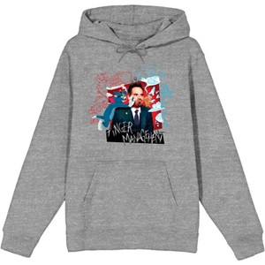 Tom and Jerry Terrance Athletic Heather Mens Hoodie - 1 of 2