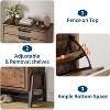 coucheta Shoe Storage Cabinet with 2 Flip Drawers and 1 Drawer, Freestanding Hidden Narrow Shoe Rack Cabinet for Entryway, Hallway, Living Room - 3 of 4