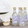 Big Dot of Happiness Purple Elegantly Simple - Mini Wine and Champagne Bottle Label Stickers - Wedding or Bridal Shower Guest Party Favor Gift 16 Ct - 3 of 4