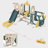 Garvee Kids Swing Slide Set with Bus Play, Freestanding Climber Slide Playset with Basketball Hoop for Boys Girls Birthday Christamas Gift - 2 of 4