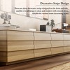 Famapy Modern Wood TV Console with Decorative Strips - Stylish Storage for Living Rooms - 3 of 4
