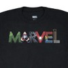 Seven Times Six Marvel Boys' Superhero Inspired Block Letter Logo Design T-Shirt Black - 3 of 3