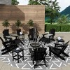 WestinTrends Malibu HDPE Outdoor Patio Folding Poly Adirondack Chair (12-Piece Set) - 2 of 4