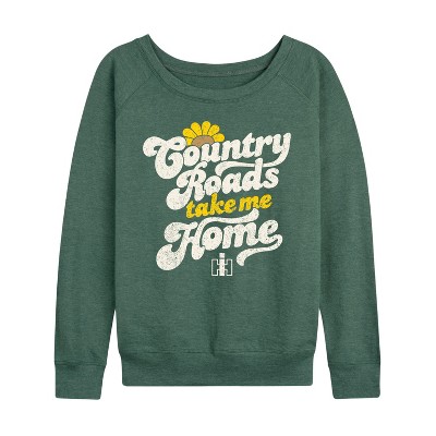 Women's - Country Casuals - Women's Lightweight French Terry Long Sleeve Shirt Lightweight French Terry Wide Neck Long Sleeve Shirt