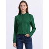 Allegra K Women's Faux Suede Stand Collar Zip Up Long Sleeve Moto Biker Jacket - 3 of 4