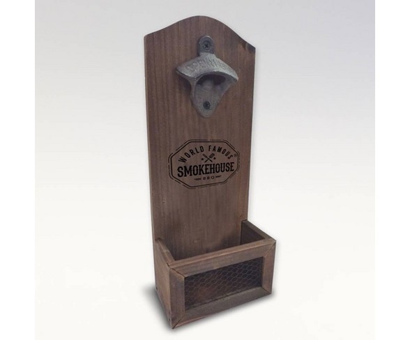 Wall Mounted Bottle Opener - Brown - World Famous Smokehouse