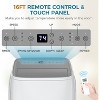 ZAFRO Portable Air Conditioner,13000 BTU Air Conditioner for Room Up to 600 Sq. Ft,3-in-1 Portable AC Unit,Cool & Dehumidifier & Fan Modes, White - 2 of 4