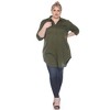 Plus Size Stretchy Tunic -White Mark - 2 of 4