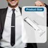 Unique Bargains Stainless Steel Necktie Pinch Letter with Black Gift Box Initial Tie Clip for Men - 2 of 4