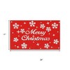 HomeRoots 17" X 29" Red And White Coir Merry Christmas Outdoor Door Mat - 3 of 4