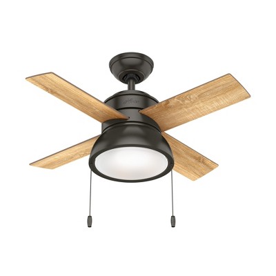 Loki Noble Bronze 36" Ceiling Fan with LED Light and Reversible Blades