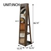 Gulches Fashion Simple 360° Swivel With light Jewelry Cabinet - 4 of 4