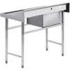 WhizMax Free Standing Stainless-Steel Single Bowl Commercial Restaurant Kitchen Sink - 3 of 4