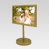 4" x 6" Pedestal Single Picture Frame Brass - Project 62™ - image 2 of 4