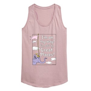 Women's - Dr. Seuss - I'm On My Way Graphic Racerback Tank - 1 of 4